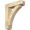 Ekena Millwork Thorton Craftsman Rough Sawn Bracket w/ Offset Brace, Douglas Fir, 6"W x 22"D x 26"H BKT0604X22X26THR04RDF - alternate 1